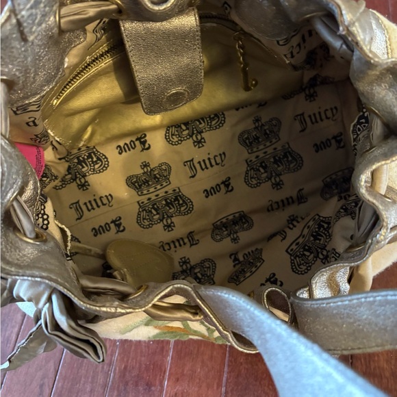 Vtg Y2K Juicy Couture Daydreamer Pink Floral Bag - Picture 8 of 12